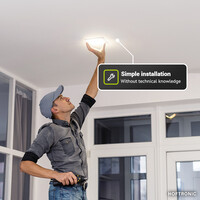 LED downlight – inbouwspot vierkant – 12W – 1160 lm – 6500K Daglicht wit - IP20 - 170x170mm