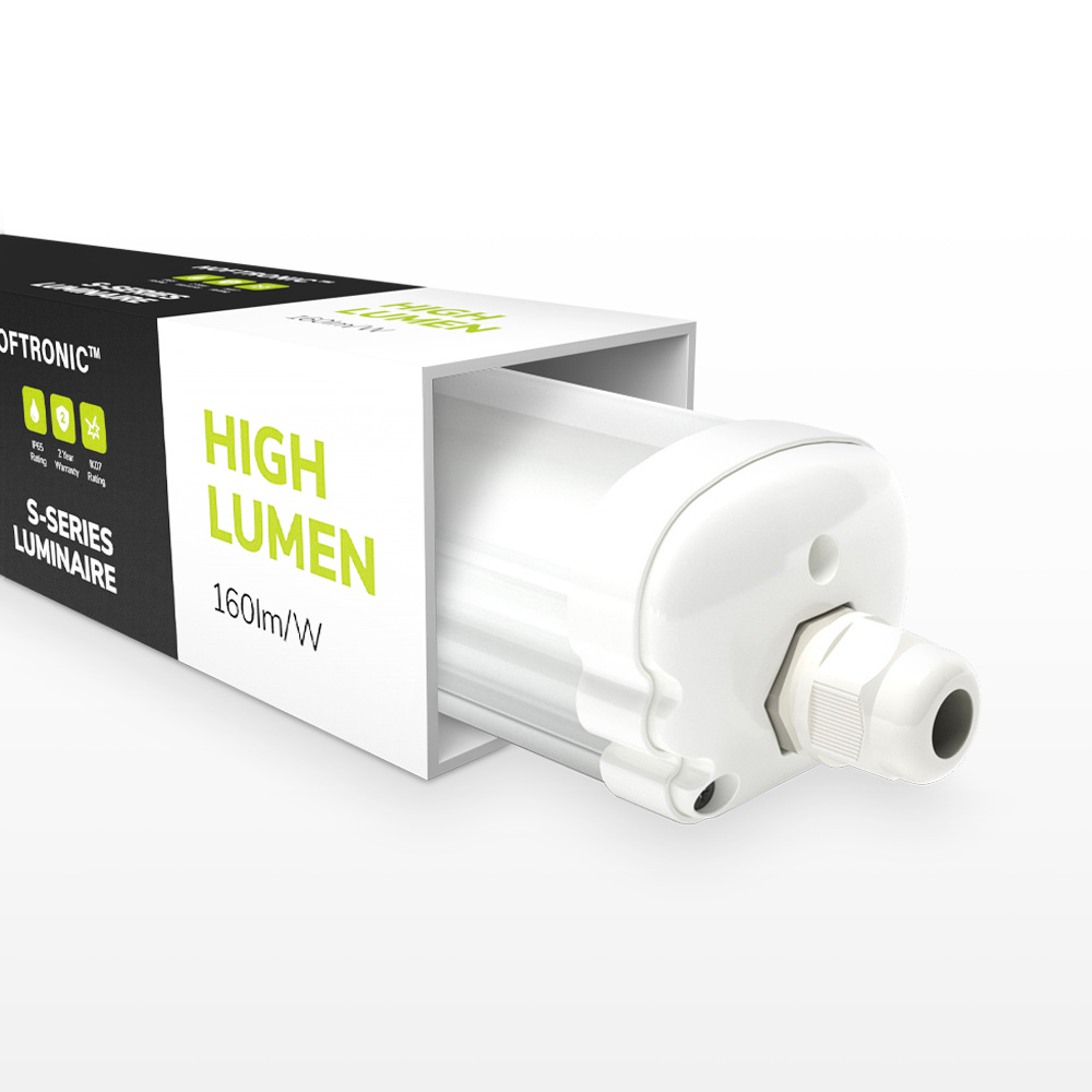 HOFTRONIC LED TL armatuur 120cm - IP65 Waterdicht - 24 Watt 3840 Lumen (160lm/W) - 4000K Neutraal wi