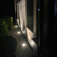 Maisy dimmbarer LED Bodeneinbaustrahler rund Edelstahl exkl. GU10-Lichtquelle IP67 wasserdicht 3 Jahre Garantie