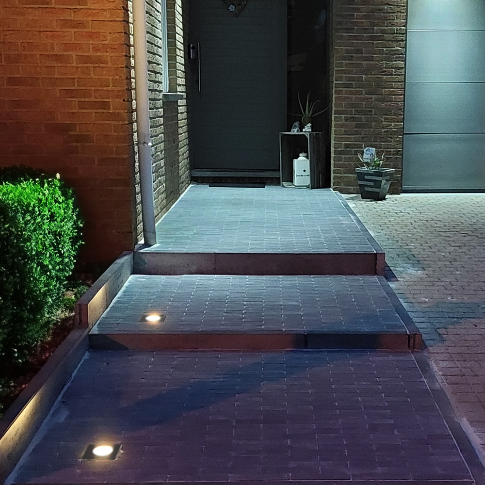 Ramsay dimbare LED grondspot - Vierkant - Zwart - ex. GU10 - IP67 straal waterdicht - 3 jaar garantie Grondspot buiten 230V