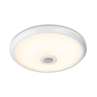 LED ceiling light white with motion sensor and twilight switch 12W 1000 Lumen 3000K IP20 3 years warranty