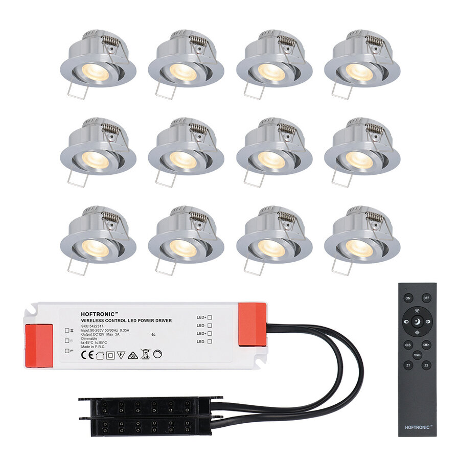 2 teile/paket Silber 3W DC12V 24V LED Lesen Licht RV Dimmbare