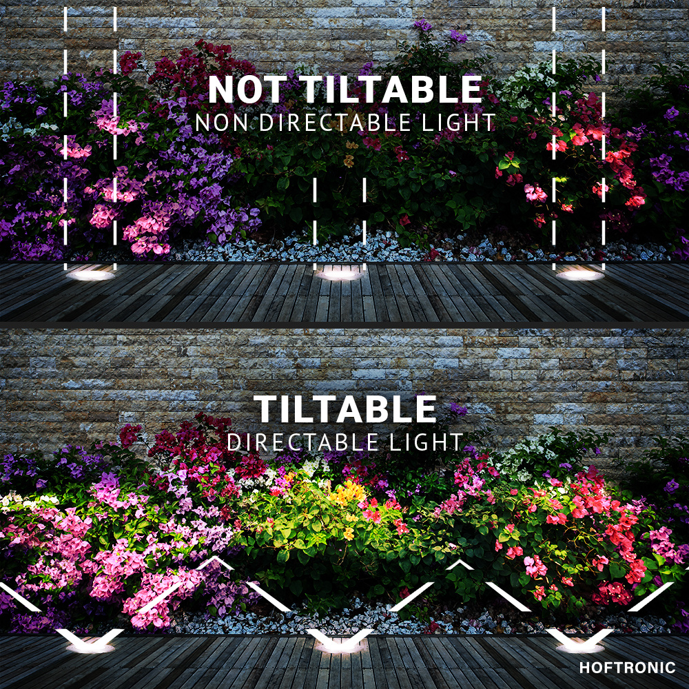 6x Lilly dimbare LED Grondspot - Kantelbaar - Overrijdbaar - Rond - RVS - 6000K - 5 Watt - IP67 waterdicht - 3 jaar garantie Grondspot buiten 230V