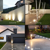 3x Lilly dimbare LED Grondspot - Kantelbaar - Overrijdbaar - Rond - RVS - excl. GU10 lamp - IP67 waterdicht - 3 jaar garantie