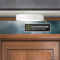 LED downlight – Round surface – 18W – 1820 lm – 6500K Daglicht wit - IP20 – opbouw