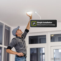LED downlight – Round surface – 18W – 1820 lm – 6500K Daglicht wit - IP20 – opbouw