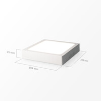 LED downlight – Square surface – 18W – 1820 lm – 4000K neutraal wit - IP20 – opbouw