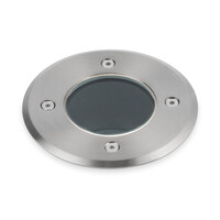 9x Maisy dimmbarer LED Bodeneinbaustrahler rund Edelstahl exkl. GU10-Lichtquelle IP67 wasserdicht 3 Jahre Garantie