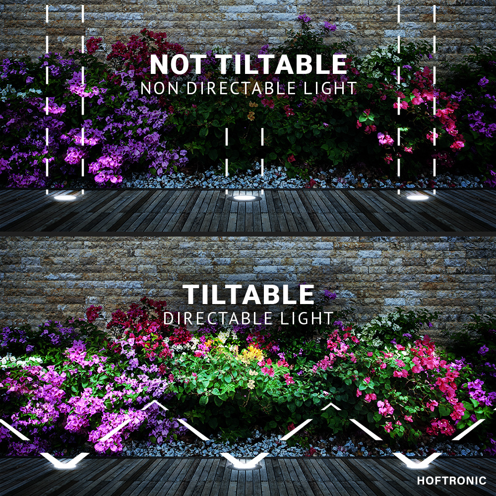 Set van 9 Lilly dimbare LED Grondspot - Kantelbaar - Overrijdbaar - Rond - 6500K daglicht wit - IP67 waterdicht - 3 jaar garantie - Zwart Grondspot bu