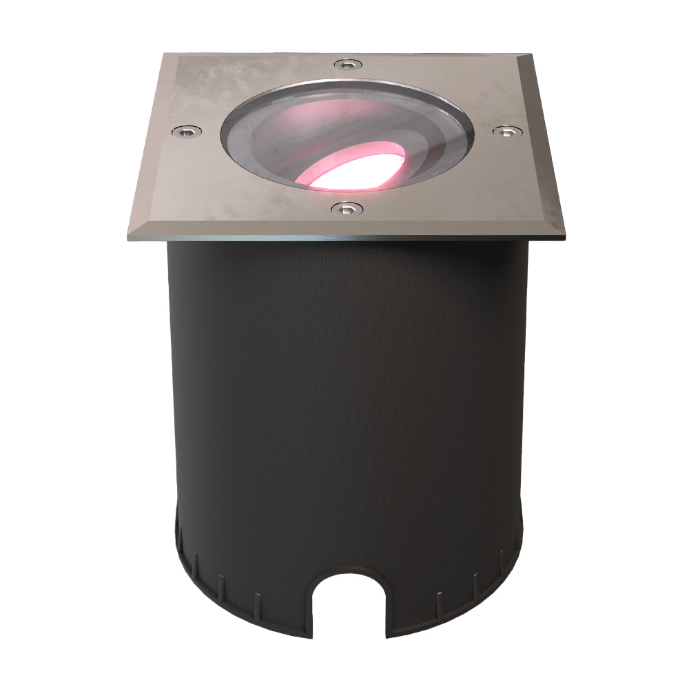 HOFTRONIC SMART Cody Smart Grondspot RVS - GU10 5,5 Watt 345 lumen - RGB + WW - Wifi + BLE - Kantelb