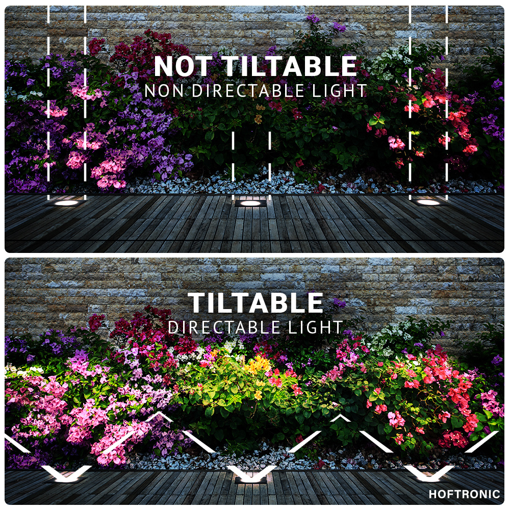 Set van 9 Cody LED Grondspots Zwart - GU10 4,5 Watt 345 lumen dimbaar - 2700K warm wit - Kantelbaar - Overrijdbaar - Vierkant - IP67 waterdicht Gronds