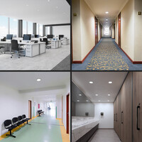 LED Downlight - Einbaustrahler - Mini LED Panel - 6 Watt 490lm - Rund - 6500K Tageslichtweiß - Ø120 mm