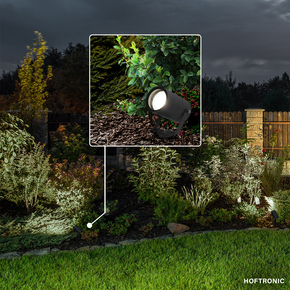 Spikey LED Prikspot 5 Watt 6000K zwart IP65 waterdicht - Tuin spots, spots bodem buiten