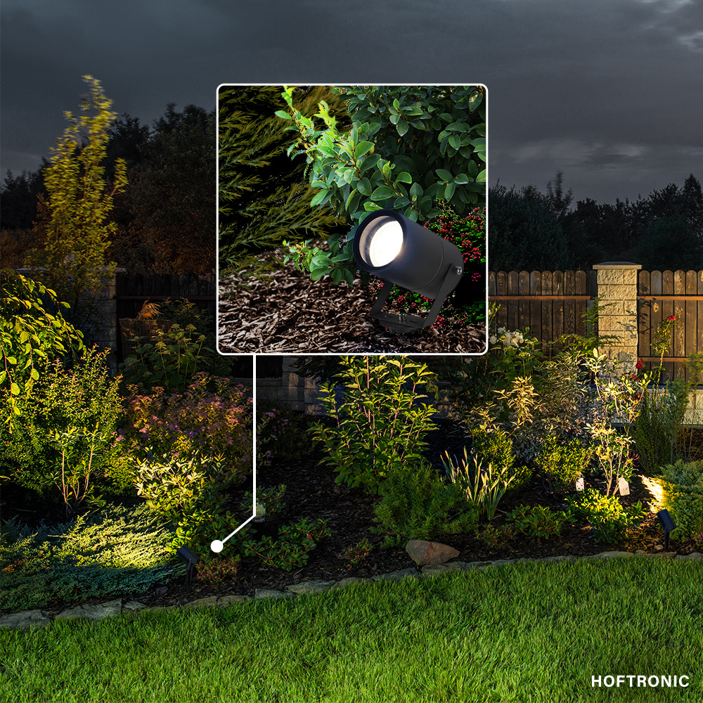 Spikey LED Prikspot 5 Watt 4000K Zwart IP65 waterdicht - Tuin spots, spots bodem buiten