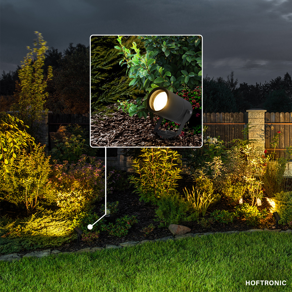Spikey LED Prikspot 5 Watt 400lm 2700K zwart IP65 waterdicht - Tuin spots, spots bodem buiten