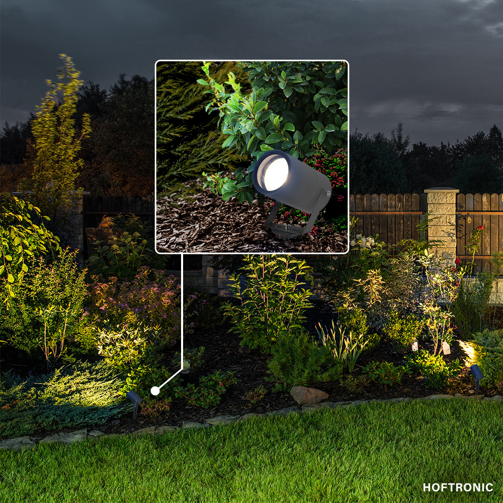 Spikey dimbare LED prikspot aluminium antraciet excl. GU10 spot IP65 waterdicht 3 jaar garantie - Tuin spots, spots bodem buiten