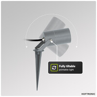 Spikey dimmbarer LED-Erdspießstrahler Aluminium Anthrazit exkl. GU10-strahler IP65 wasserdicht 3 Jahre Garantie