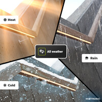 Dimmable LED Strip lights of 10m - 3000K Warm white - 60 LEDs/m - IP65 waterproof for indoor en outdoor - Plug & Play - SMD 2835 - Flex60 Series - LED Tape lights