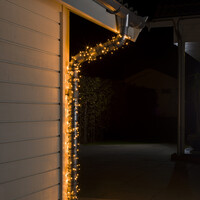 2er-Set Weihnachtsbaumbeleuchtung Außenbereich - 600 LEDs - 2200K Extra warm weiß - Weinachtslicht - 42 meter pro schnur - Lichtschnur