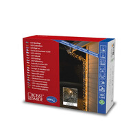 2er-Set Weihnachtsbaumbeleuchtung Außenbereich - 600 LEDs - 2200K Extra warm weiß - Weinachtslicht - 42 meter pro schnur - Lichtschnur
