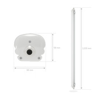 Palette mit 144x LED Feuchtraumleuchte 120 cm - IP65 Wasserdicht - 24 Watt 3840 Lumen (160lm/W) - 6500K Kaltweiß - Verknüpfbar - IK07 - Tri-Proof-Deckenleuchten