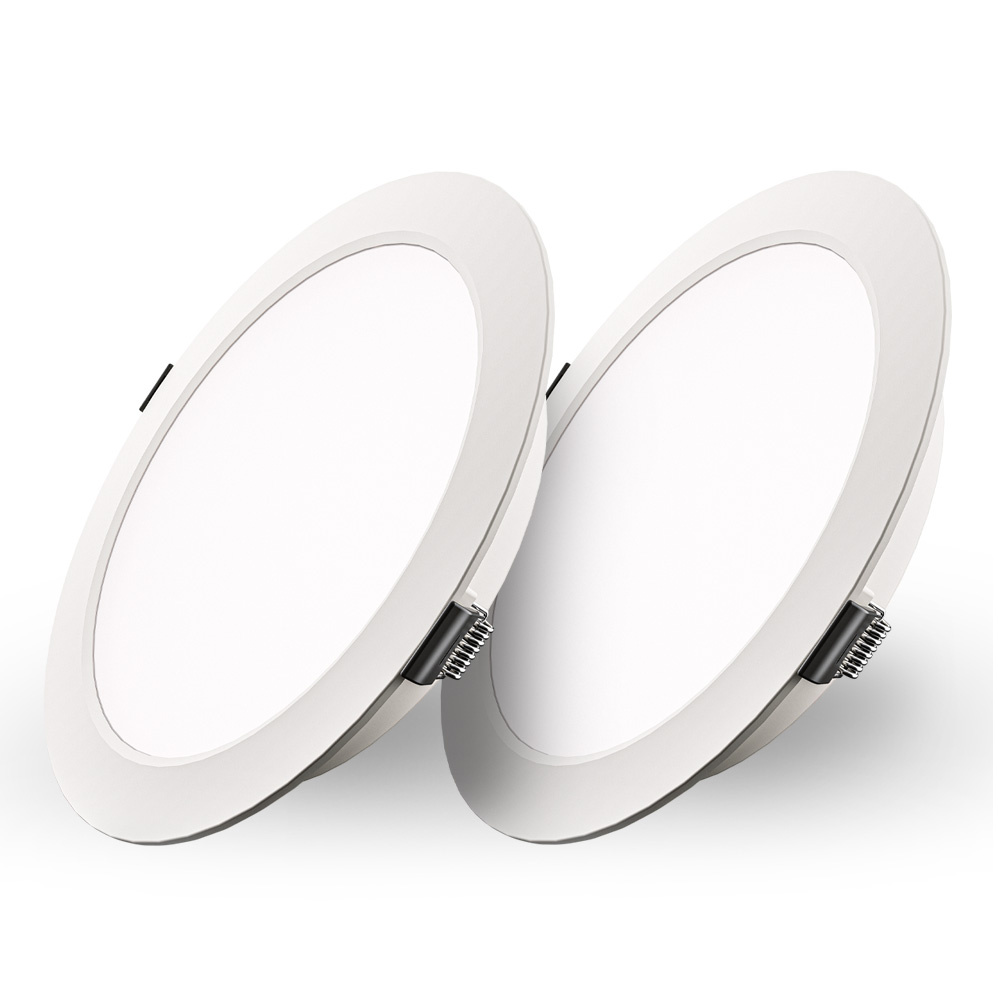 2x LED Downlight Recessed Downlights Round 18W 1820 Lm 6500K   Hoftronic Set Of 2 Georgia Led Recessed Downlights 