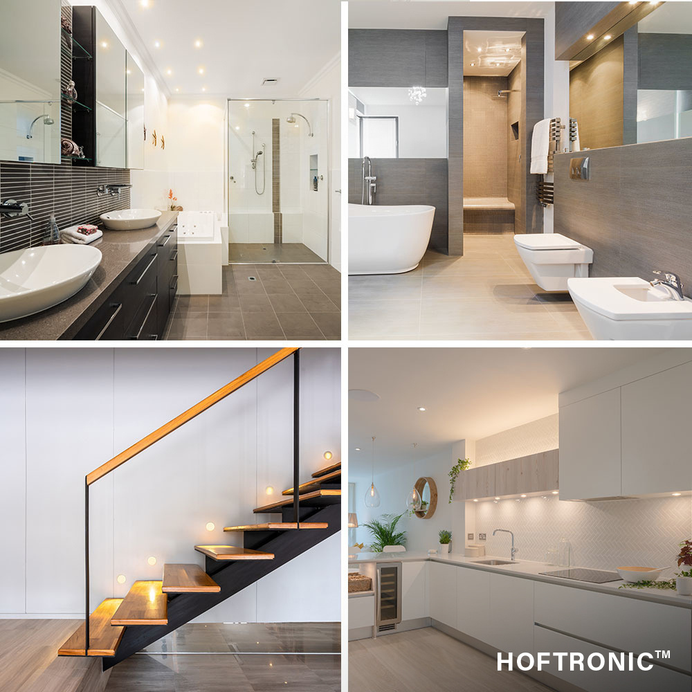 Milano - 10x inbouwspots veranda - Complete set - Plug & Play - IP65 - LED 2700 warm wit - 200 lumen - 12 volt - 3 Watt - Zwart afbeelding