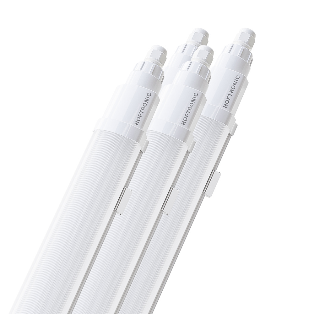 HOFTRONIC™ Q-Series - Set van 4 LED TL armaturen 60cm - IP65 Waterdicht - 18 Watt 2160 Lumen vervangt 72 Watt - 120lm/W - 6500K daglicht wit licht - gereedschaploos Koppelbaar - IK