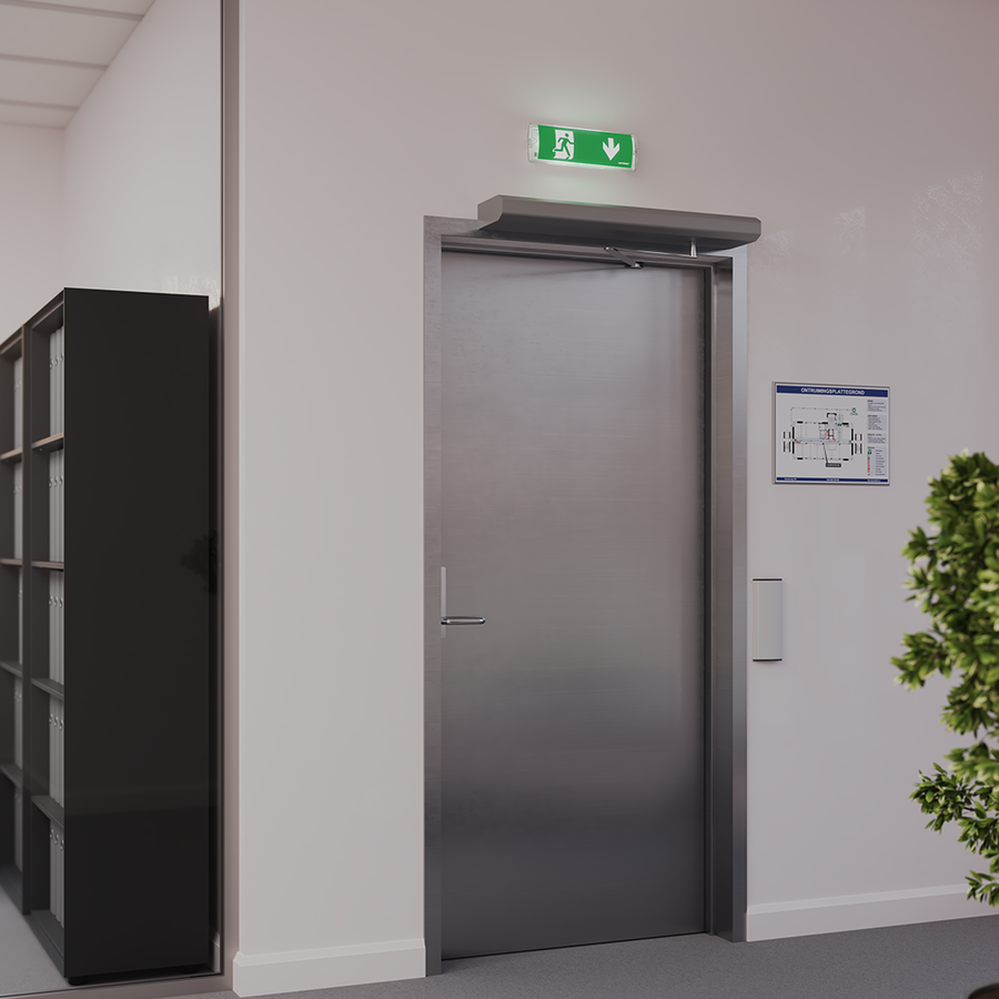 LED-Notbeleuchtung Mit Akku – 4,5 W – 6500 K – IP65 & IK07 – 3 Stunden Notlauf – Für Decke & Wand