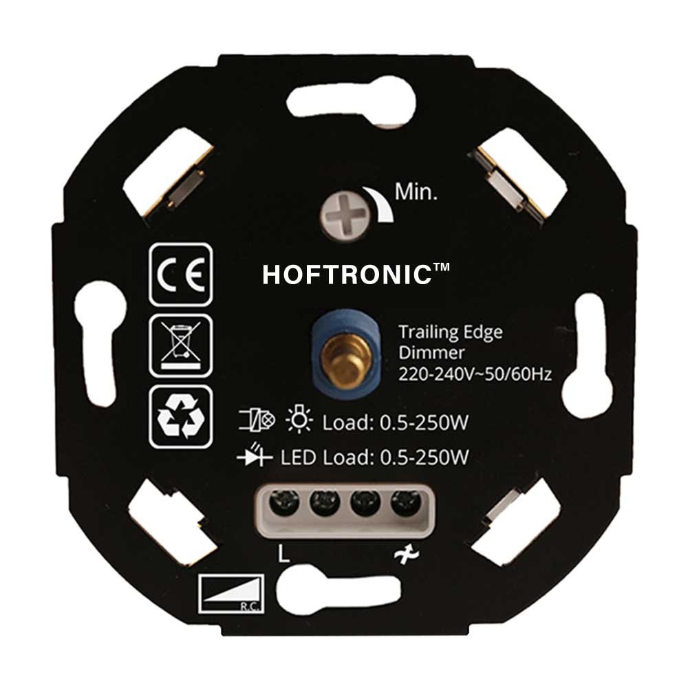 HOFTRONIC™ LED dimmer 0.5 250 watt Geschikt voor fase afsnijding Universeel