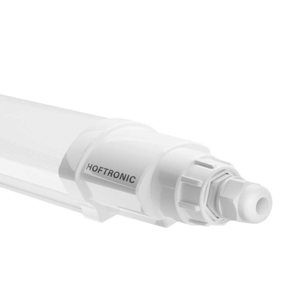 HOFTRONIC™ LED TL armatuur 60cm - IP65 Waterdicht - 18 Watt 2160 Lumen vervangt 72 Watt - 120lm/W - 4000K neutraal wit licht - gereedschaploos Koppelbaar - IK08 - Q-Series Tri-proo