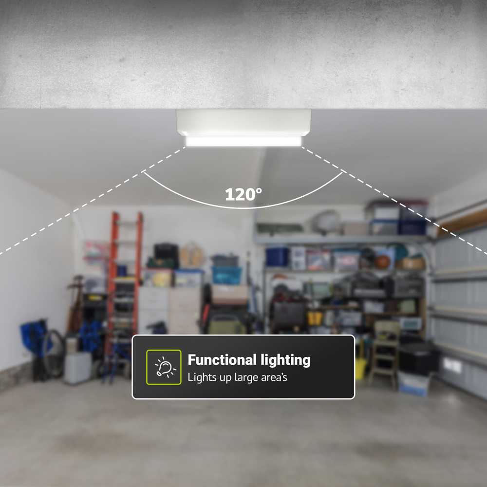 Set van 4 C-Series - LED Plafondlamp wit ovaal - Wandlamp - Scheepslamp - IP54 - 18W - 1830lm - 6500K Daglicht wit - voor binnen en buiten voor binne
