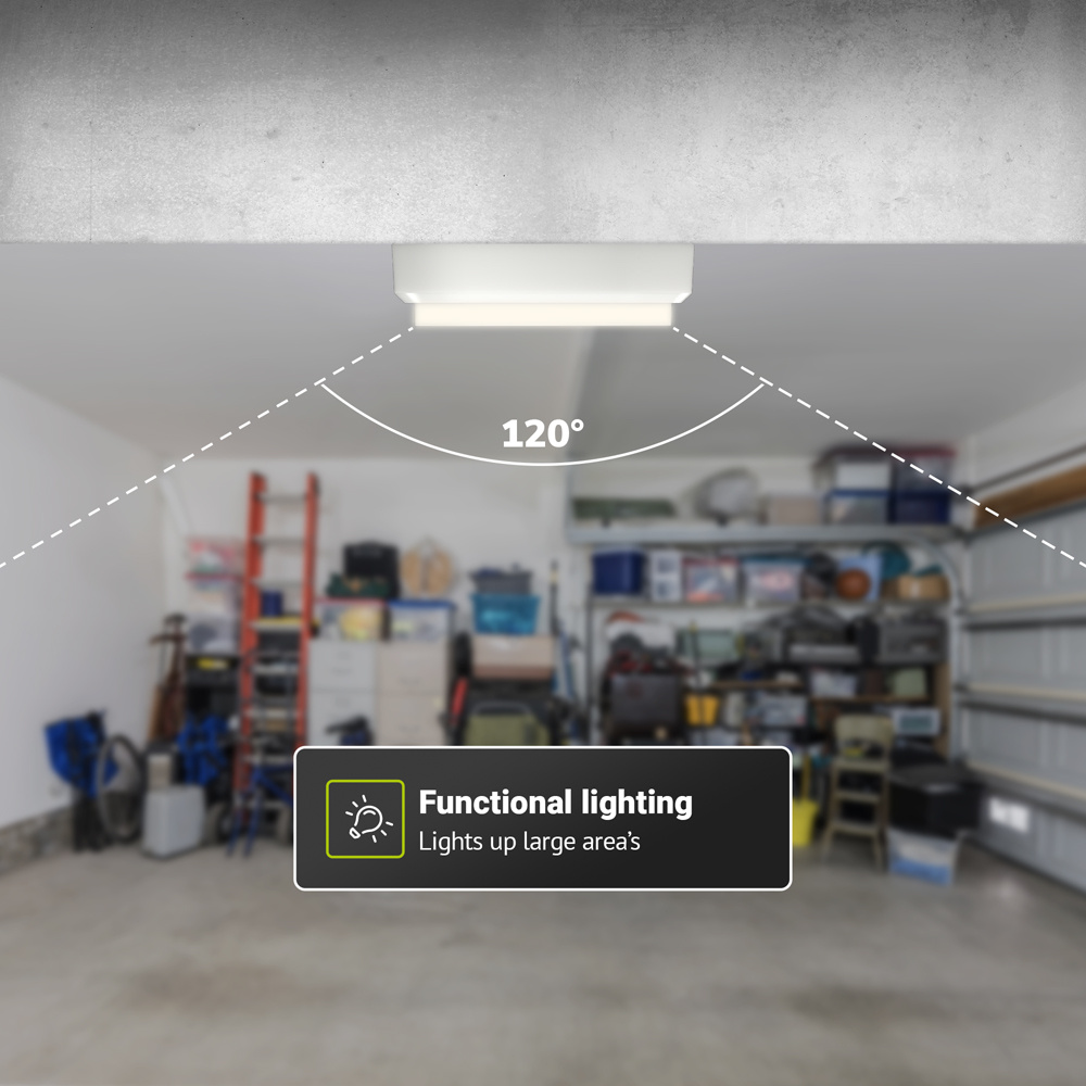 Set van 2 C-Series - LED Plafondlamp wit ovaal - Wandlamp - Scheepslamp - IP54 - 12W - 1160lm - 4000K neutraal wit - voor binnen en buiten voor binne
