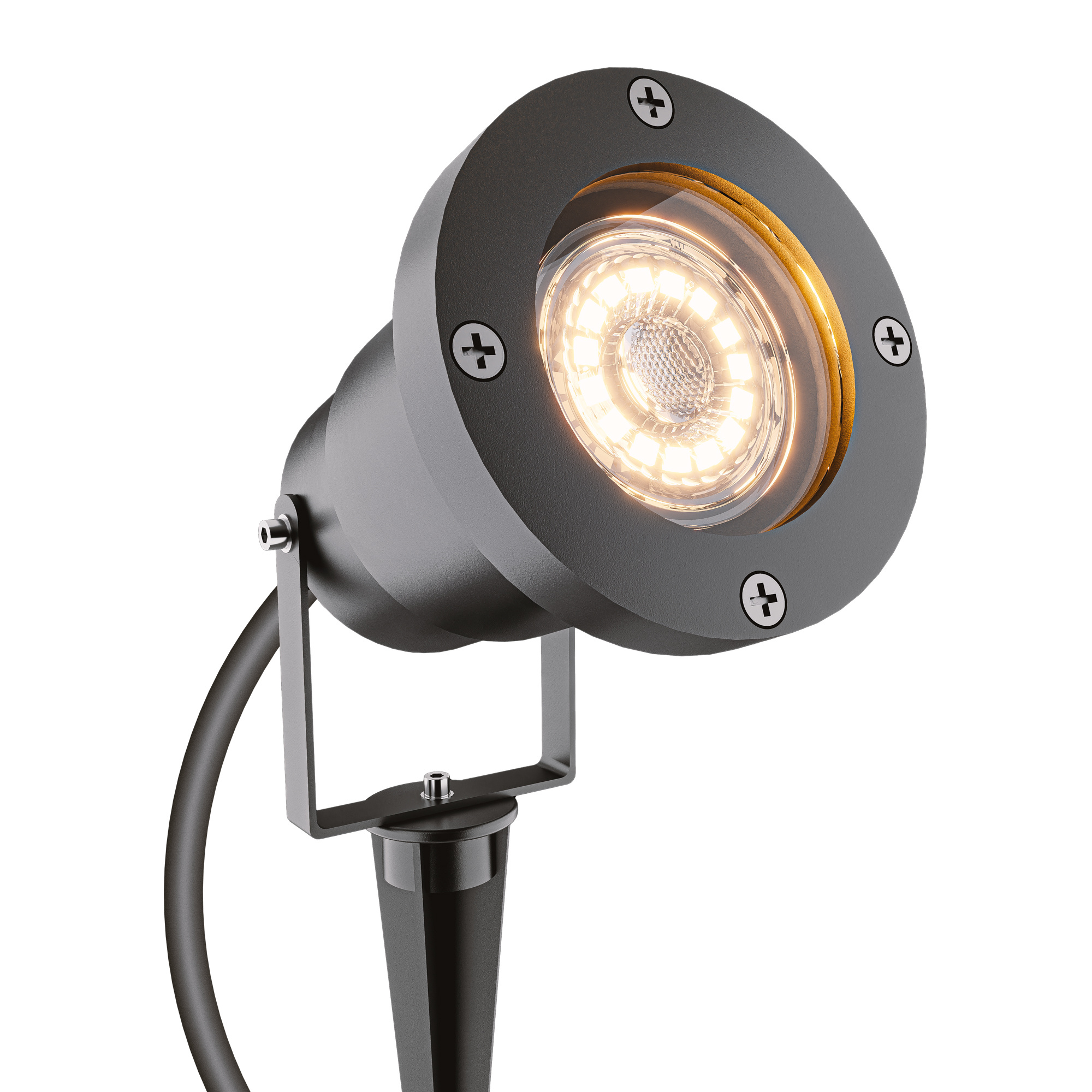 HOFTRONIC Sydney - XL Prikspot LED - Aluminium - Zwart - IP65 waterdicht - Geschikt voor GU10 spot -