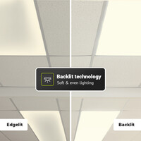 LED Paneel - 30x120 cm - 36 Watt - 4860lm (135lm/W) - 3000K warm wit - Incl. opbouwframe - Flikkervrij - UGR22 - 5 jaar garantie