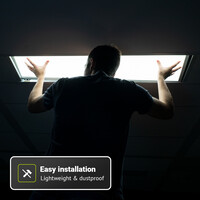 LED Paneel - 30x120 cm - 36 Watt - 4860lm (135lm/W) - 3000K warm wit - Incl. opbouwframe - Flikkervrij - UGR22 - 5 jaar garantie
