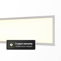 LED Paneel - 30x120 cm - 36 Watt - 4860lm (135lm/W) - 3000K warm wit - Incl. opbouwframe - Flikkervrij - UGR22 - 5 jaar garantie