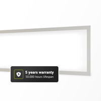LED Paneel - 30x120 cm - 36 Watt - 4860lm (135lm/W) - 4000K neutraal wit - Incl. opbouwframe - Flikkervrij - UGR22 - 5 jaar garantie