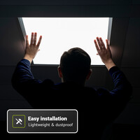 LED Paneel met Dali driver - Dimbaar - 62x62 cm - 36 Watt - 4860lm (135lm/W) - 3000K warm wit - Flikkervrij - UGR22 - 5 jaar garantie