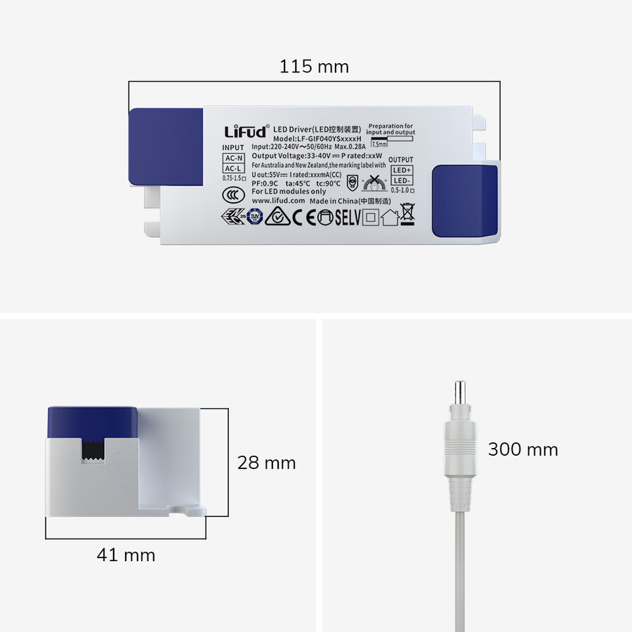LED Panel 36W 135lm/W 60x60 3000K Incl. Mounting frame