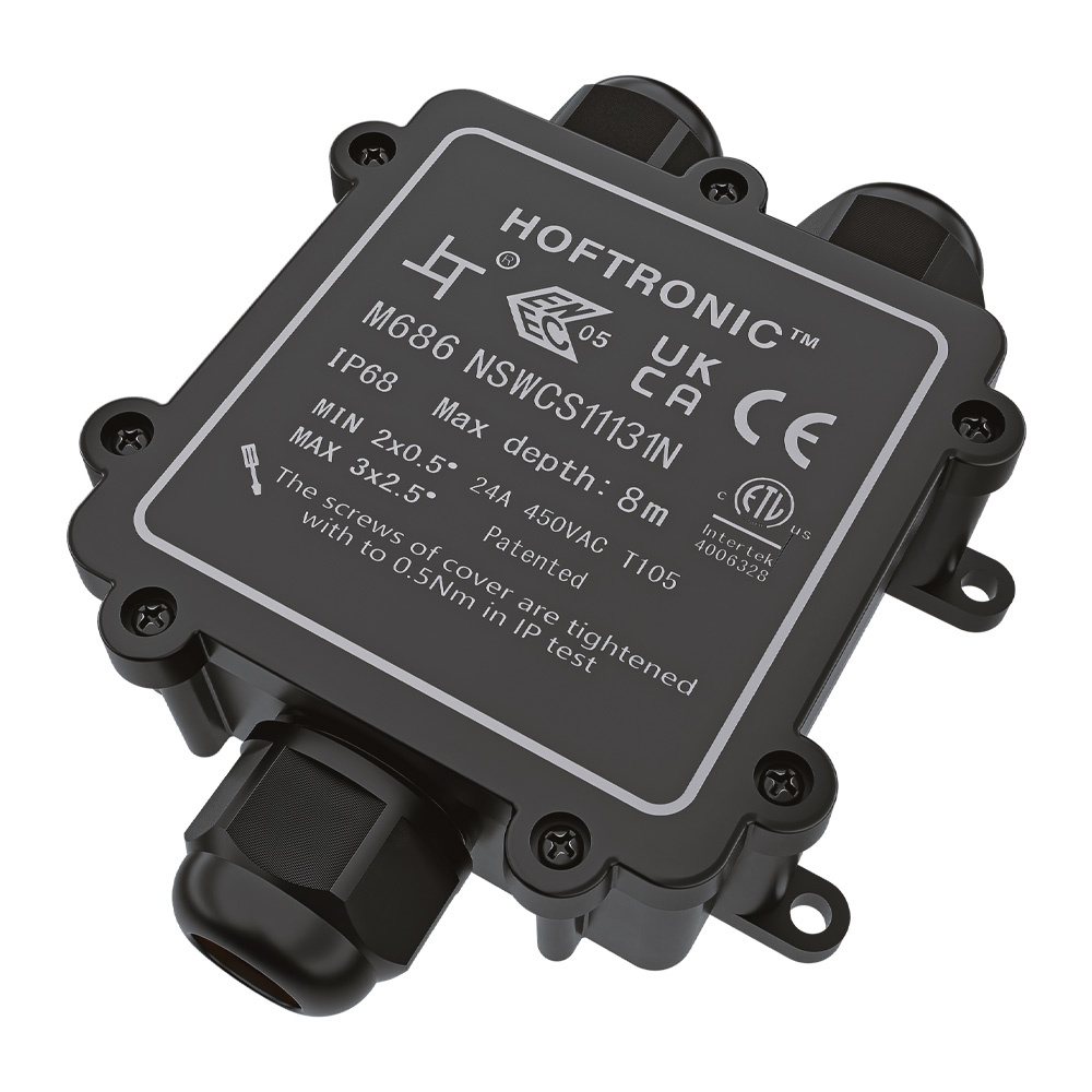 HOFTRONIC™ Lasdoos - IP68 Waterdicht - Voor 3 kabels - Y-vorm - 4 tot 12 mm - Waterdichte connector - Waterdichte kabelverbinder - Lasklemverbinding