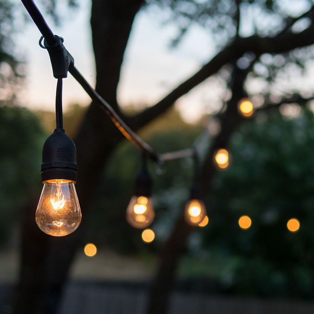 5m LED Prikkabel - String Light - 10 E27 Fittingen - IP54 Lichtsnoer buiten - excl. lichtbronnen afbeelding