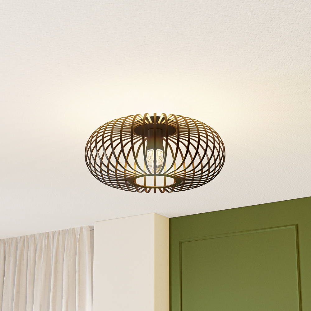 HOFTRONIC™ Cosmos - LED Plafondlamp - Dimbaar - E27 Fitting - Zwart