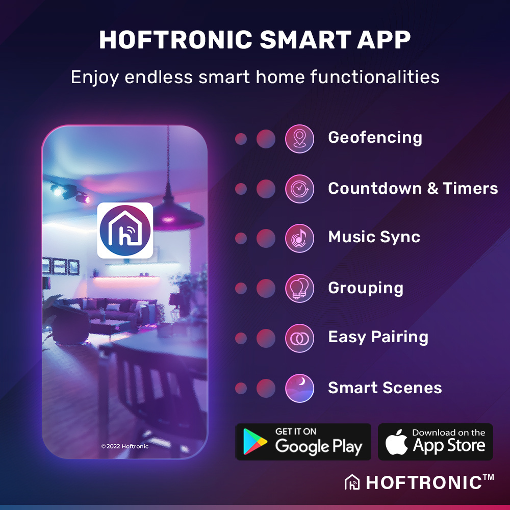 Set van 6 Smart WiFi LED Filament lamp - E14 Fitting - 4,9 Watt 470 Lumen - P45 - E14 fitting - Zilveren fitting - 1800-3000K Dimbaar - Smart Gloeilam