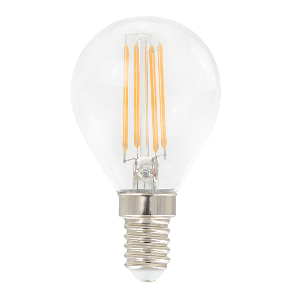 HOFTRONIC™ LED Filament lamp E14 4,5 Watt 470 Lumen G45 vorm 2700K Warmwit licht Dimbaar Helder glas