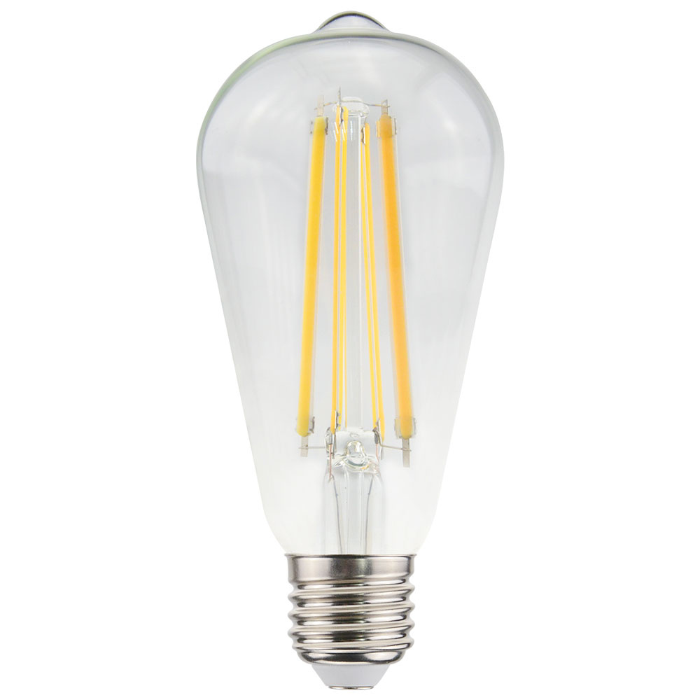 HOFTRONIC™ LED Filament lamp E27 11 Watt 1521 Lumen ST64 Edison 2700K Warmwit licht Dimbaar Helder glas