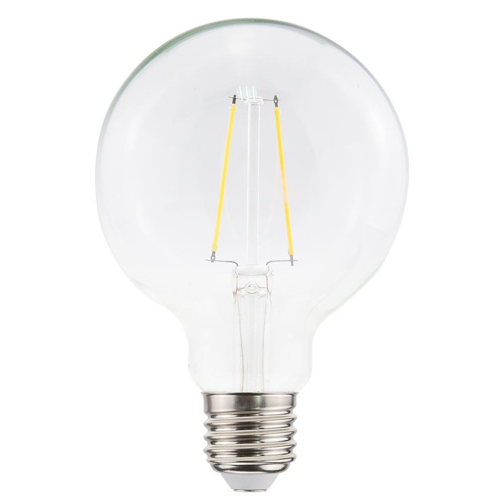 HOFTRONIC™ LED Filament lamp E27 4,5 Watt 470 Lumen G95 2700K Warmwit licht Dimbaar Helder glas