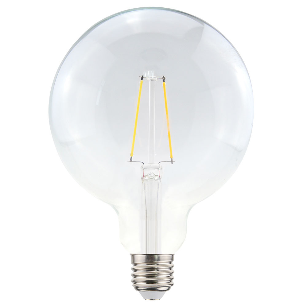 HOFTRONIC™ LED Filament lamp E27 4,5 Watt 470 Lumen G125 2700K Warmwit licht Dimbaar Helder glas