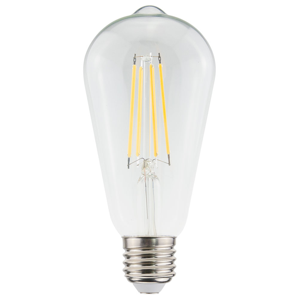 HOFTRONIC™ E27 LED Filament Lamp Edison ST64 Energielabel A 3.8 Watt 806 Lumen 2700K Warm Wit Transparant glas