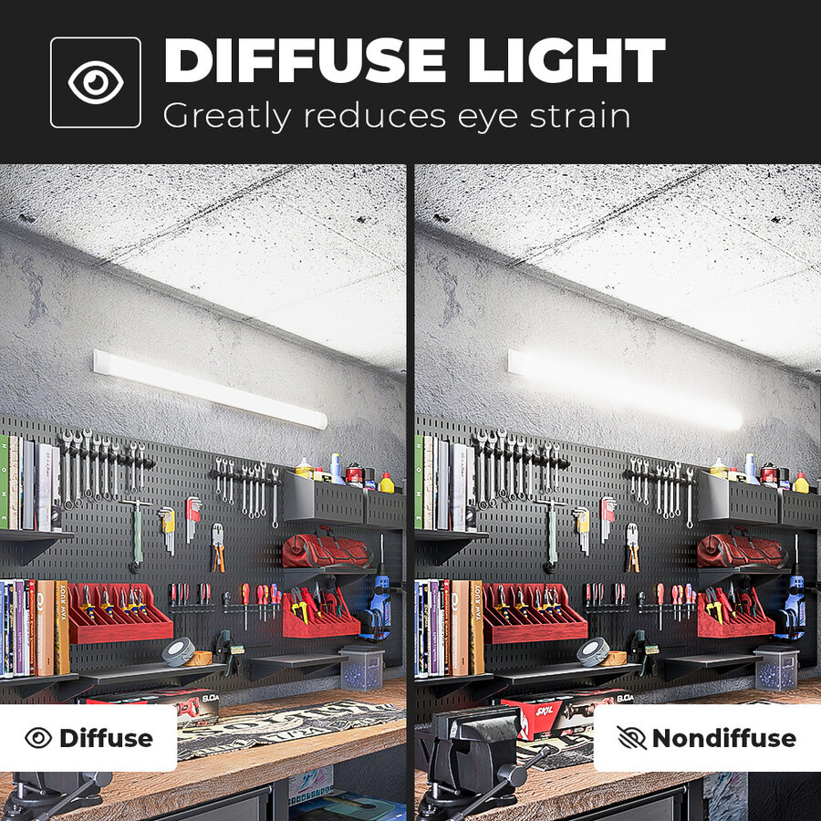 HOFTRONIC™ LED Batten 120 cm 40W - 6400K - 4800lm - Samsung LED - 5